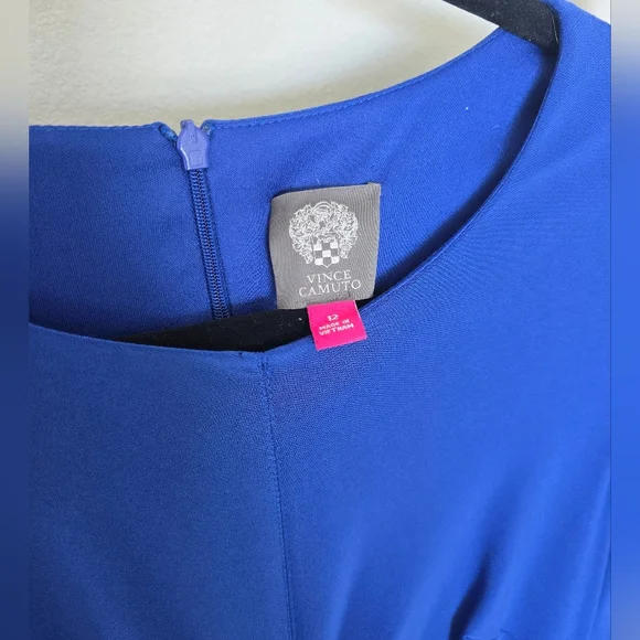 Vince Camuto Royal Blue Long Sleeve Dress - Picture 7 of 12